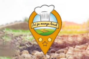 Logo : Ici, je mange local